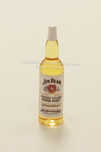 (image for) Miniature Glass Bottle Jim Beam Bourbon
