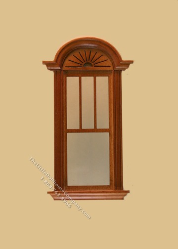 (image for) Miniature Newport Decorated Single Window Walnut