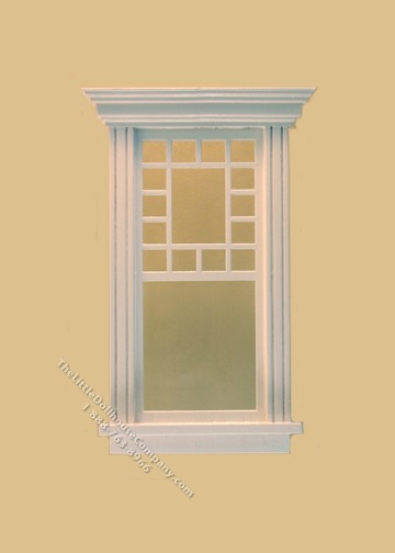 (image for) Miniature Atherton Decorated Single Window White