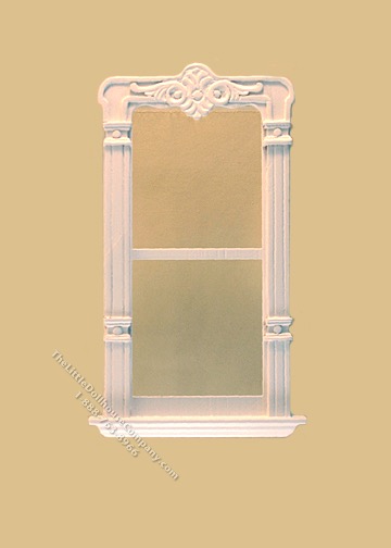 (image for) Miniature McAllister Carved Single Window White