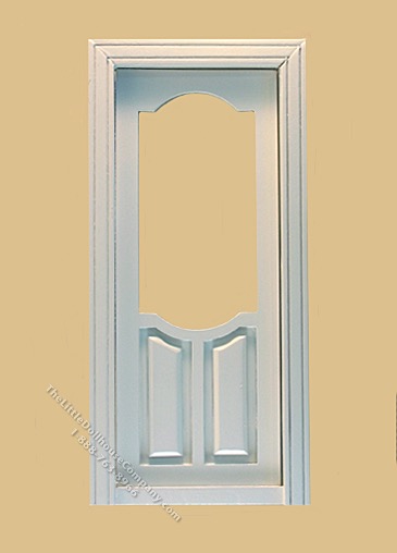 (image for) Miniature Stannford Exterior Door White for Dollhouses