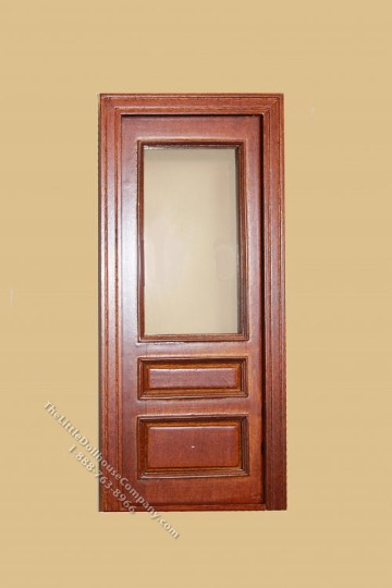 (image for) Miniature Windsor Single Door With Glass, Walnut