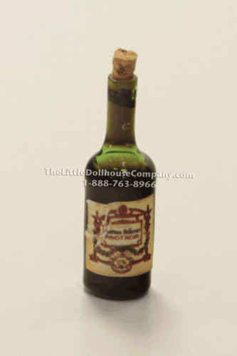 (image for) Miniature Corked Glass Bottle of Pinot Noir
