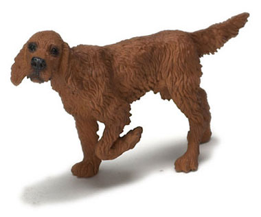 (image for) Miniature Standing Irish Setter Dog