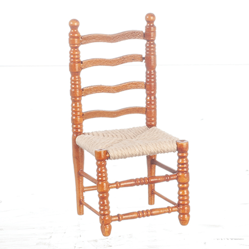 (image for) Miniature Walnut Chair with Woven Seat