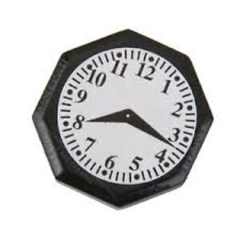 (image for) Miniature Black Octagon Wall Clock