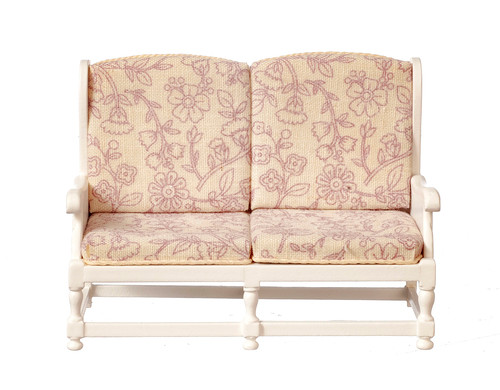 (image for) Country style settee in White