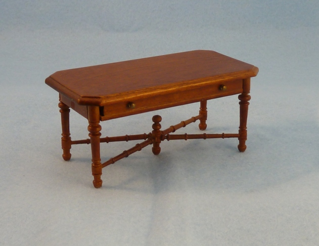 (image for) Miniature Walnut "Renne" French Provincial Coffee Table