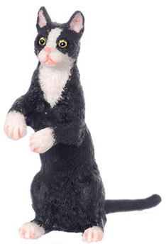 (image for) Dollhouse Standing Socks Cat For Dollhouses