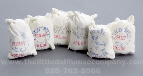 (image for) Dollhouse Miniature Sacks of Dry Goods