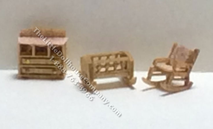 (image for) 1:144 Scale 3pc Traditional Nursery Kit
