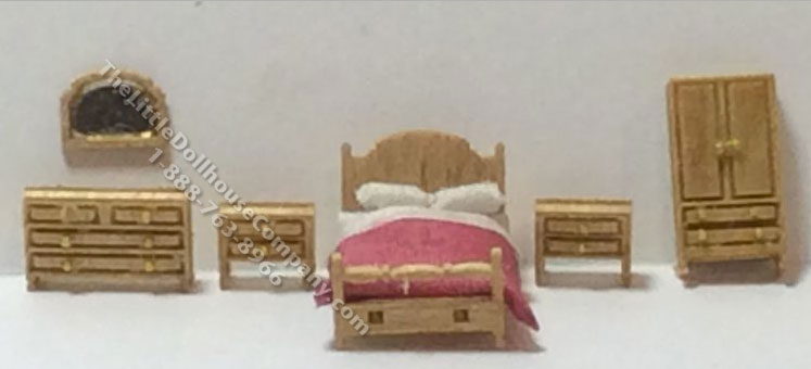 (image for) 1:144 Scale 6pc Country Bedroom Kit