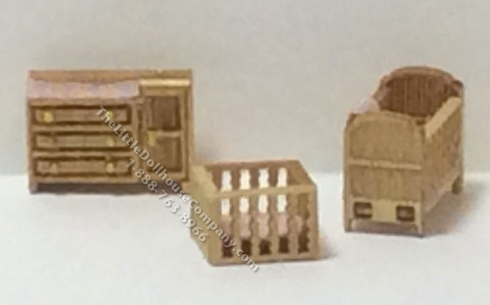 (image for) 1:144 Scale 3pc Country Nursery Kit