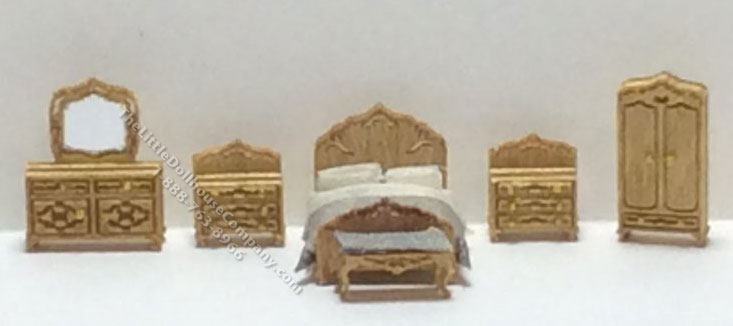 (image for) 1:144 Scale 6pc Victorian Bedroom Kit