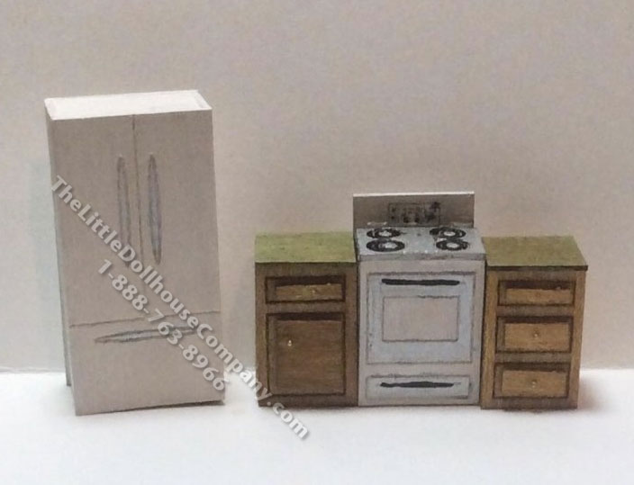 (image for) 1:48 Scale 4pc Modern Kitchen Kit