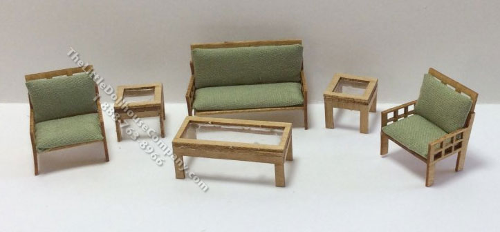 (image for) 1:48 Scale 6pc Modern Living Room Kit