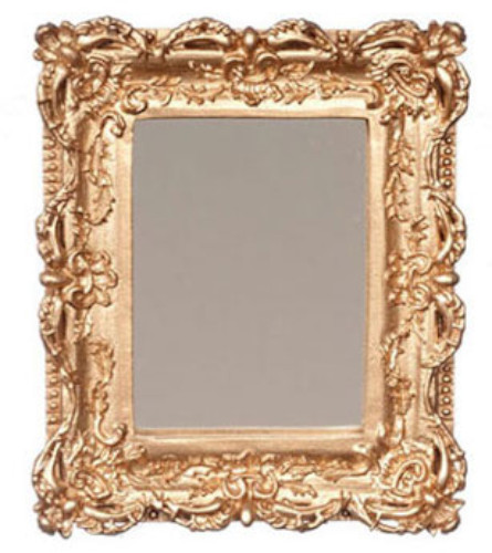 (image for) Miniature Antique Framed Mirror for Dollhouses