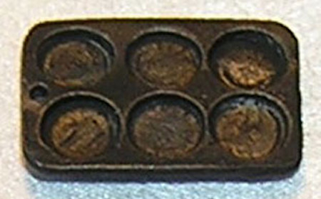 (image for) Miniature Cast iron Muffin Baking Pan for Dollhouses