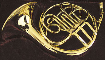 (image for) Miniature French Horn With Case For Dollhouses
