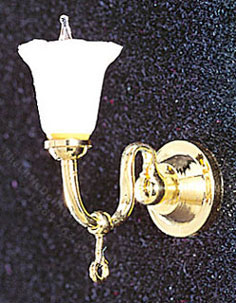 (image for) Dollhouse 12th Scale Model 12v Tulip Shade Wall Sconce