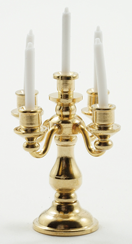 (image for) Miniature 5 Arm Candelabra for Dollhouses