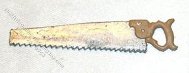 (image for) Dollhouse Scale Model Saw, Carpenters