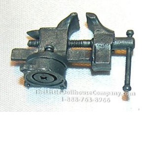 (image for) Dollhouse Scale Model Top Mounted Vise Gunmetal