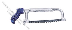 (image for) Dollhouse Scale Model Hack Saw / Blue Handle