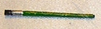 (image for) Miniature Artists Paint Brush Green for Dollhouses