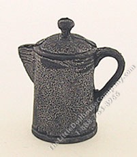 (image for) Miniature Black Coffee Pot For Dollhouses