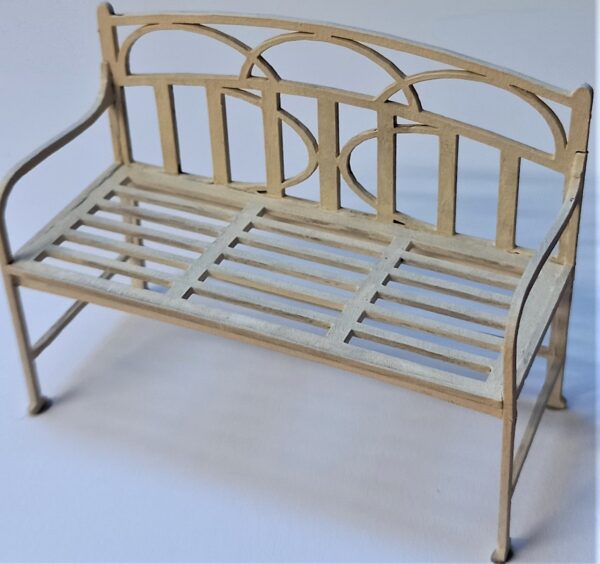 Miniature Art Deco Bench Kit [CCK 191] | The Little Dollhouse Company
