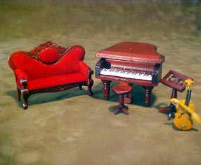 (image for) 1/2" Scale Five Piece Music Room Set