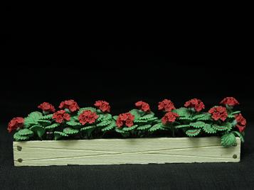(image for) Window Flower Box - Red Geranium