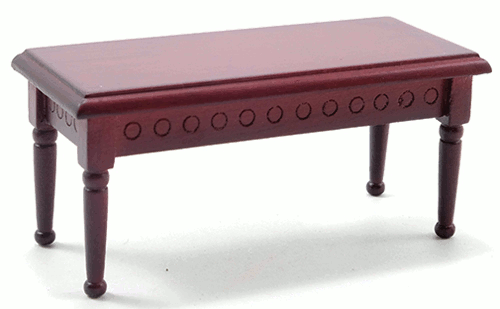 (image for) Dollhouse Miniature Mahogany Coffee Table