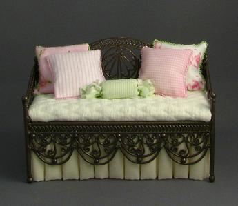 (image for) Dollhouse Miniature Day Bed by Designs by Janet