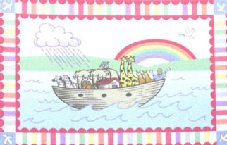 (image for) Noahs Ark Miniature Dollhouse Carpet