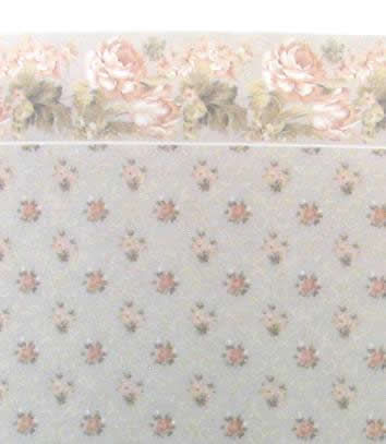 (image for) Dollhouse Scale Model Wallpaper Tulip-Green