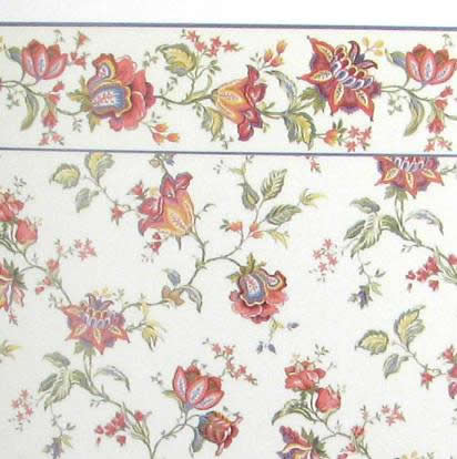 (image for) Dollhouse Scale Model Wallpaper Jacobean Multi Floral