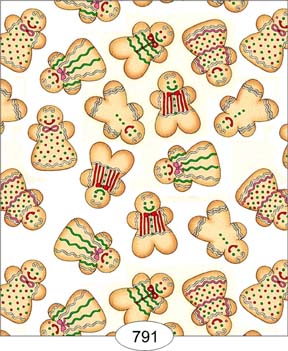 (image for) Dollhouse Scale Model Wallpaper Gingerbread