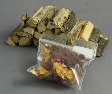 (image for) Firewood and autumn leaves