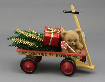 (image for) Dollhouse Miniature Christmas Wagon