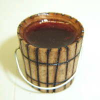 (image for) Dollhouse Scale Model Pail of Grape Juice