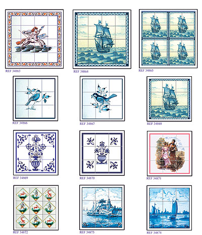 (image for) Dollhouse Scale Model Wall Tiles