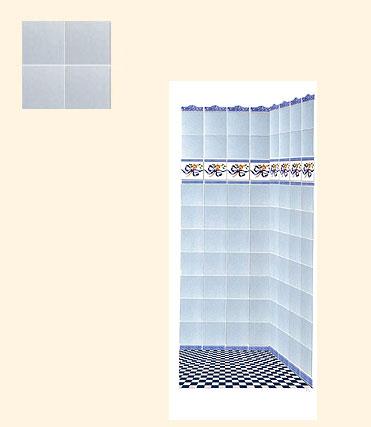 (image for) Dollhouse Scale Model Plain Wall Tiles