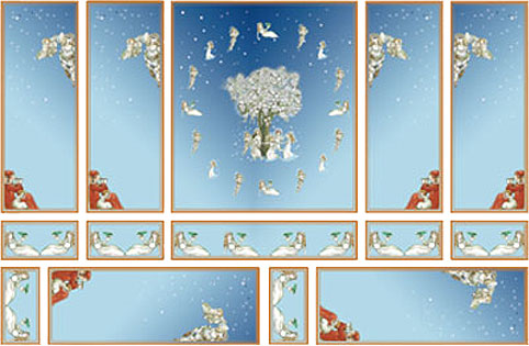 (image for) Dollhouse Scale Model Wallpaper Gold
