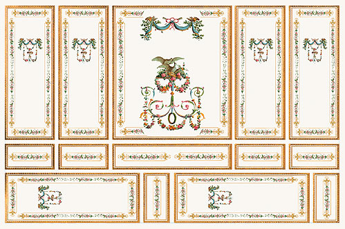 (image for) Dollhouse Scale Model Wallpaper Gold