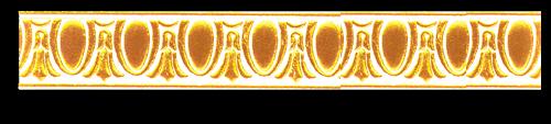 (image for) Dollhouse Scale Model Wallpaper Gold Borders