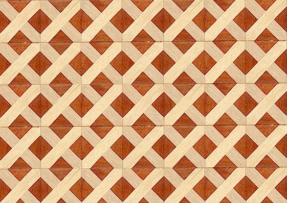 (image for) Wood Parquet Floor for Dollhouse Scale Models