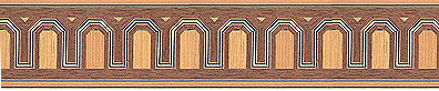 (image for) Dollhouse Scale Model Real Wood Wall Wainscotting
