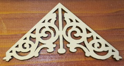 (image for) Miniature Apex Trim for Dollhouse (2 Pieces)